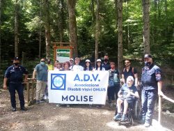 Natura senza barriere nella R.N.O. MAB Montedimezzo - Raggruppamento Carabinieri Reparto Biodiversità di Isernia, Ass. Disabili Visivi Onlus (Molise)